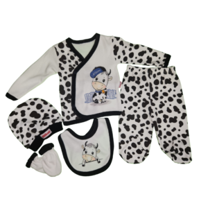 5pc L/S Cow Sleeper Set